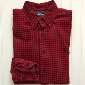 POLO Ralph Lauren Long Sleeve Flannel Shirt!  M